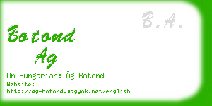 botond ag business card